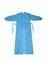 Aislamiento no tejido médico quirúrgico disponible azul blanco de la capa del laboratorio de los vestidos FDA