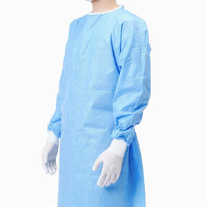 El funcionamiento del hospital viste el vestido quirúrgico disponible del aislamiento médico azul