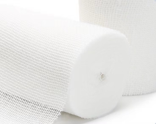 100 productos protectores médicos blancos no mullidos de Gauze Bandage Roll Absorbent Sterile del algodón