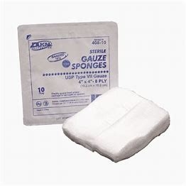 4 por 4 3x3 3x4 Gauze Sponge Foam Bandage Non estéril tejido