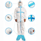 La ropa protectora ISO13485 impermeabiliza el mono estático anti de las batas con el puño hecho punto