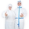 Batas protectoras disponibles de la prenda impermeable flúida de la prueba para las clínicas médicas
