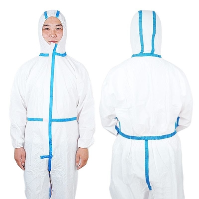 Traje disponible protector médico del aislamiento EN14683 90 G/M