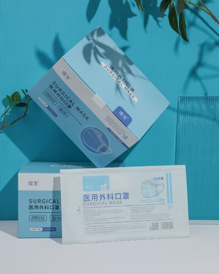 Máscara no tejida disponible azul negra de la mascarilla de 3 capas con el elástico del lazo del oído